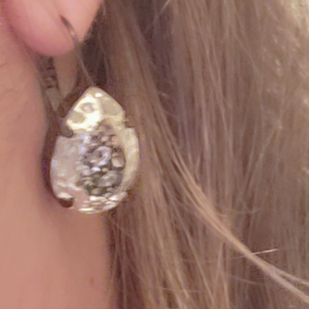 Art Deco Style Patina Earrings - Picture 10 of 14